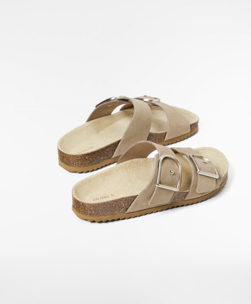 Best Price On Oysho Sandals - Buckle Brown